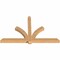Ekena Millwork Redmond Smooth Timber Gable Bracket, Western Red Cedar, 96"W x 60"H x 5 1/2"D x 5 1/2"F, 15/12 Pitch GBW096X60X0606RED00SWR - alternate 3